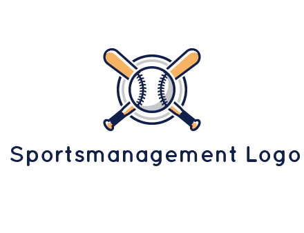 circle behind baseball and bat