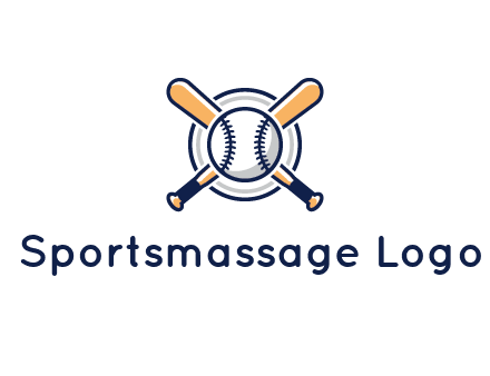 circle behind baseball and bat