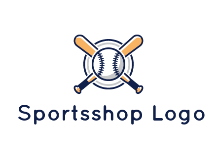 circle behind baseball and bat