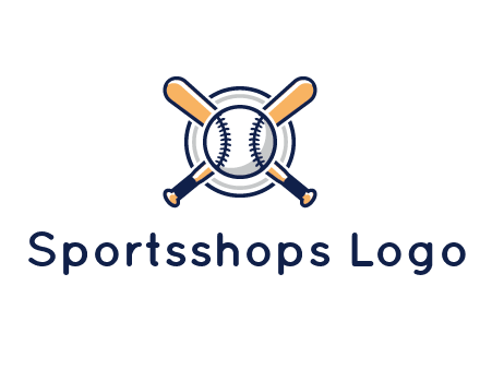 circle behind baseball and bat