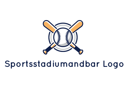 circle behind baseball and bat