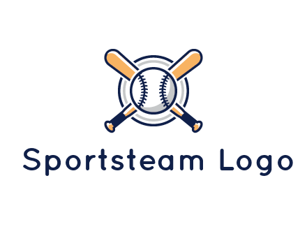 circle behind baseball and bat