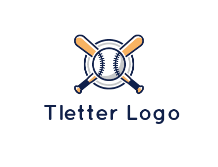 circle behind baseball and bat