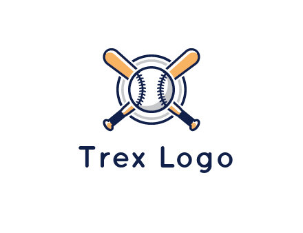 circle behind baseball and bat
