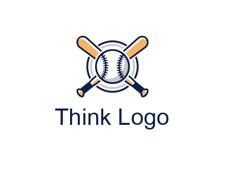 circle behind baseball and bat