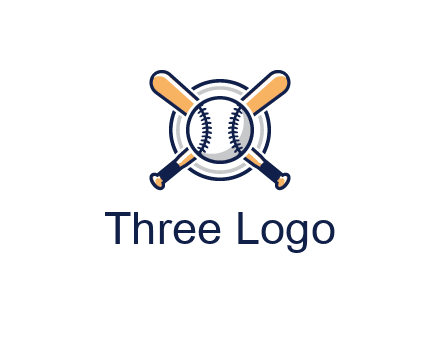 circle behind baseball and bat