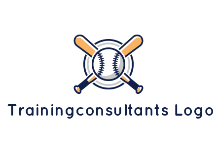 circle behind baseball and bat