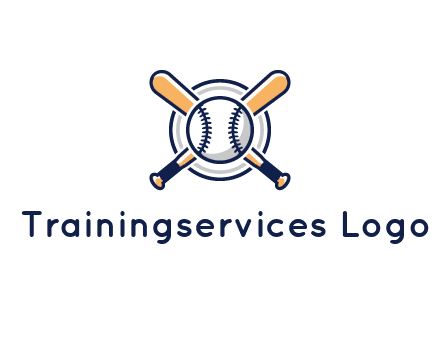 circle behind baseball and bat
