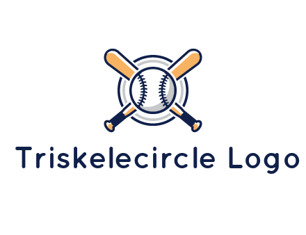 circle behind baseball and bat