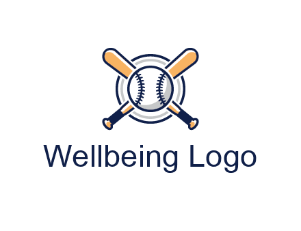 circle behind baseball and bat
