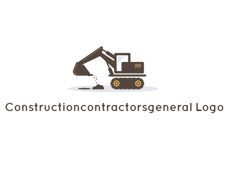excavator dropping dirt on the floor