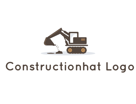 excavator dropping dirt on the floor