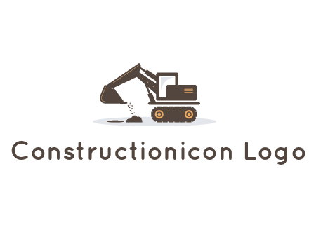 excavator dropping dirt on the floor