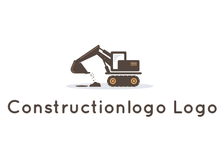 excavator dropping dirt on the floor