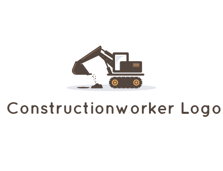 excavator dropping dirt on the floor