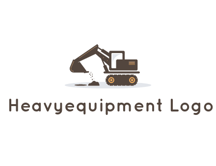 excavator dropping dirt on the floor