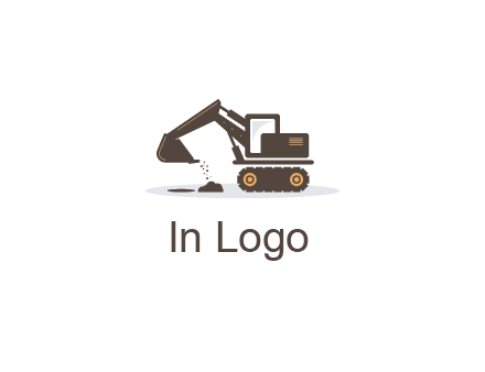 excavator dropping dirt on the floor