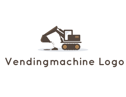 excavator dropping dirt on the floor