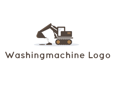 excavator dropping dirt on the floor