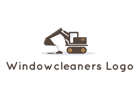 excavator dropping dirt on the floor