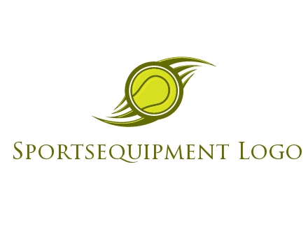 tennis ball in swooshes