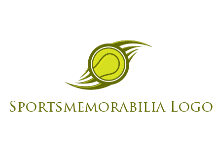 tennis ball in swooshes