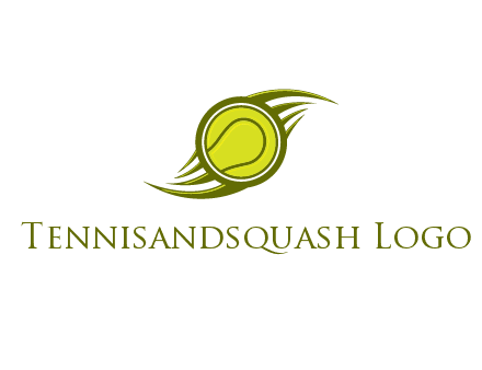 tennis ball in swooshes