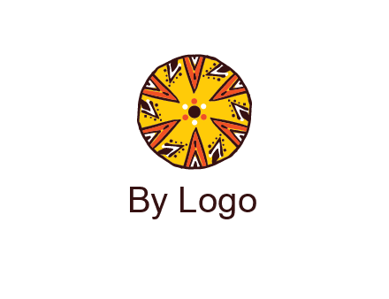 kaleidoscope pattern in circle