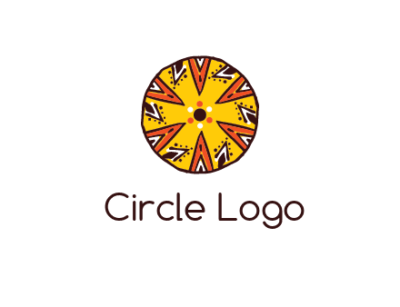 kaleidoscope pattern in circle