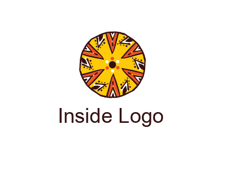kaleidoscope pattern in circle