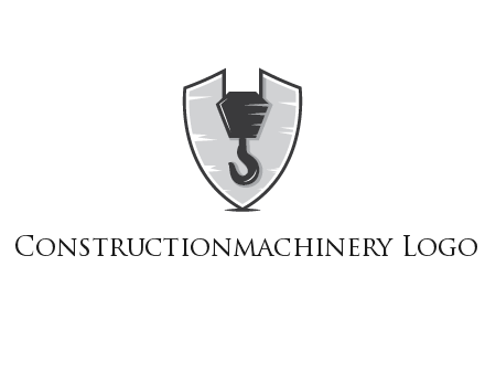 crane hook in shield