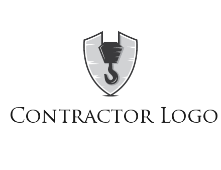 crane hook in shield
