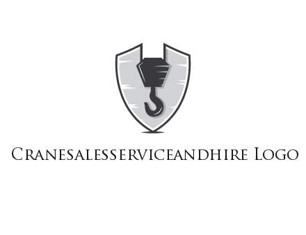 crane hook in shield