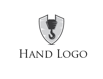 crane hook in shield