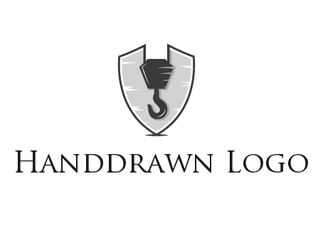 crane hook in shield