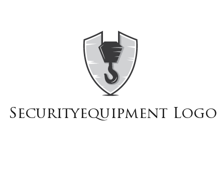 crane hook in shield