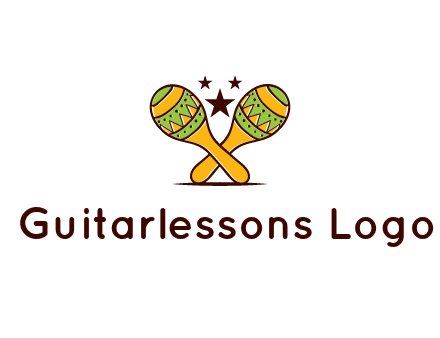 Maracas with stars