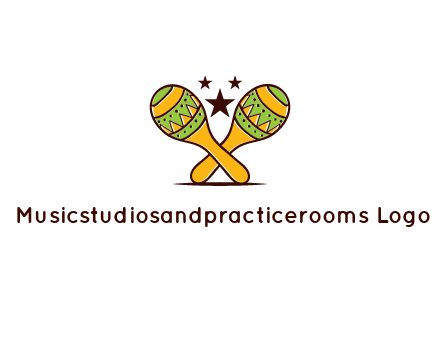 Maracas with stars