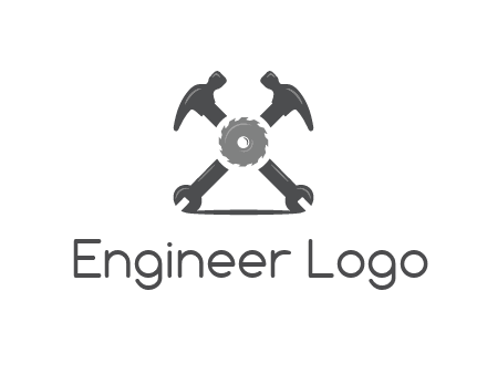 gear with hammers and wrenches
