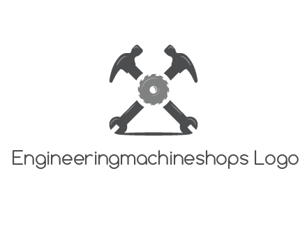 gear with hammers and wrenches