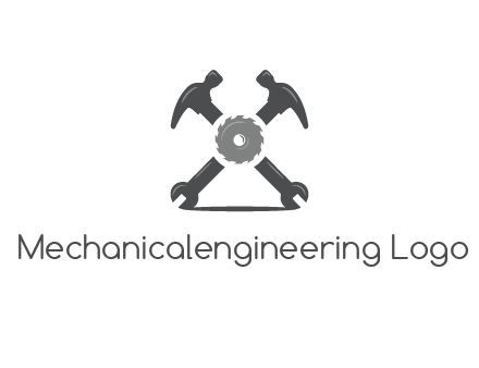 gear with hammers and wrenches