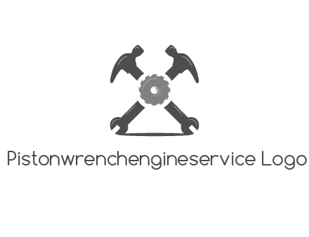 gear with hammers and wrenches