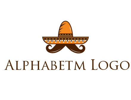 Mexican hat with big moustache