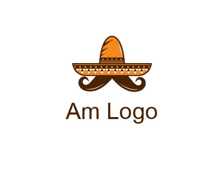 Mexican hat with big moustache