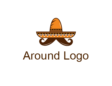 Mexican hat with big moustache