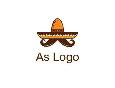 Mexican hat with big moustache
