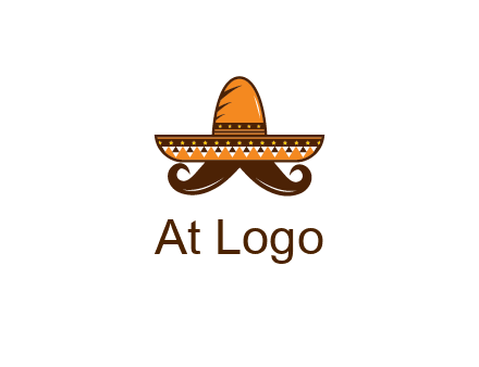 Mexican hat with big moustache