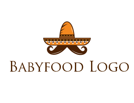 Mexican hat with big moustache