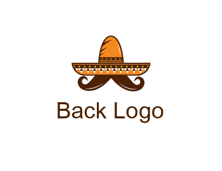 Mexican hat with big moustache