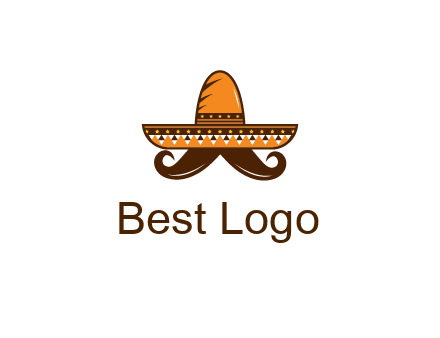 Mexican hat with big moustache